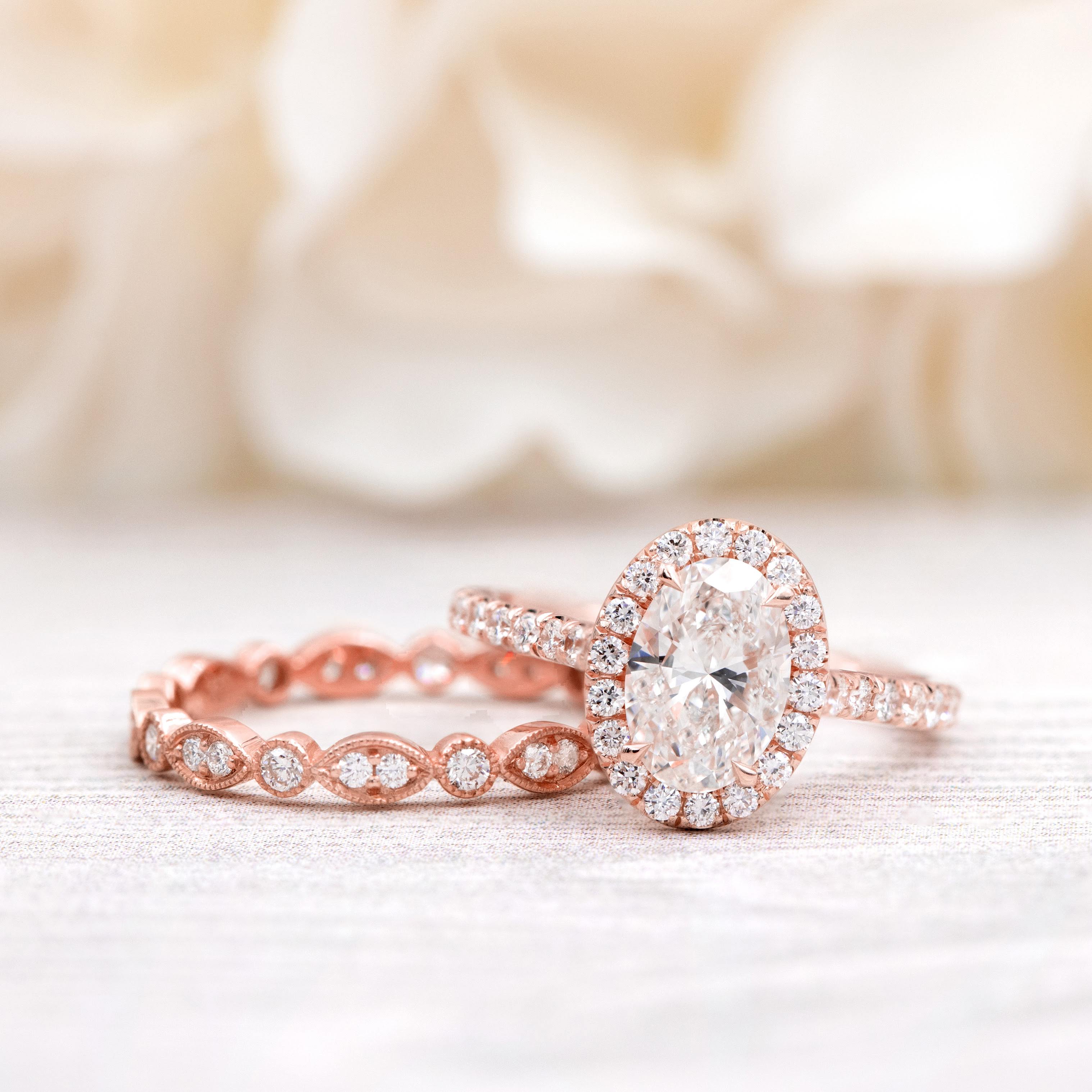 Tantalum Wedding Ring with Rose Gold Inlay — Unique Titanium Wedding Rings