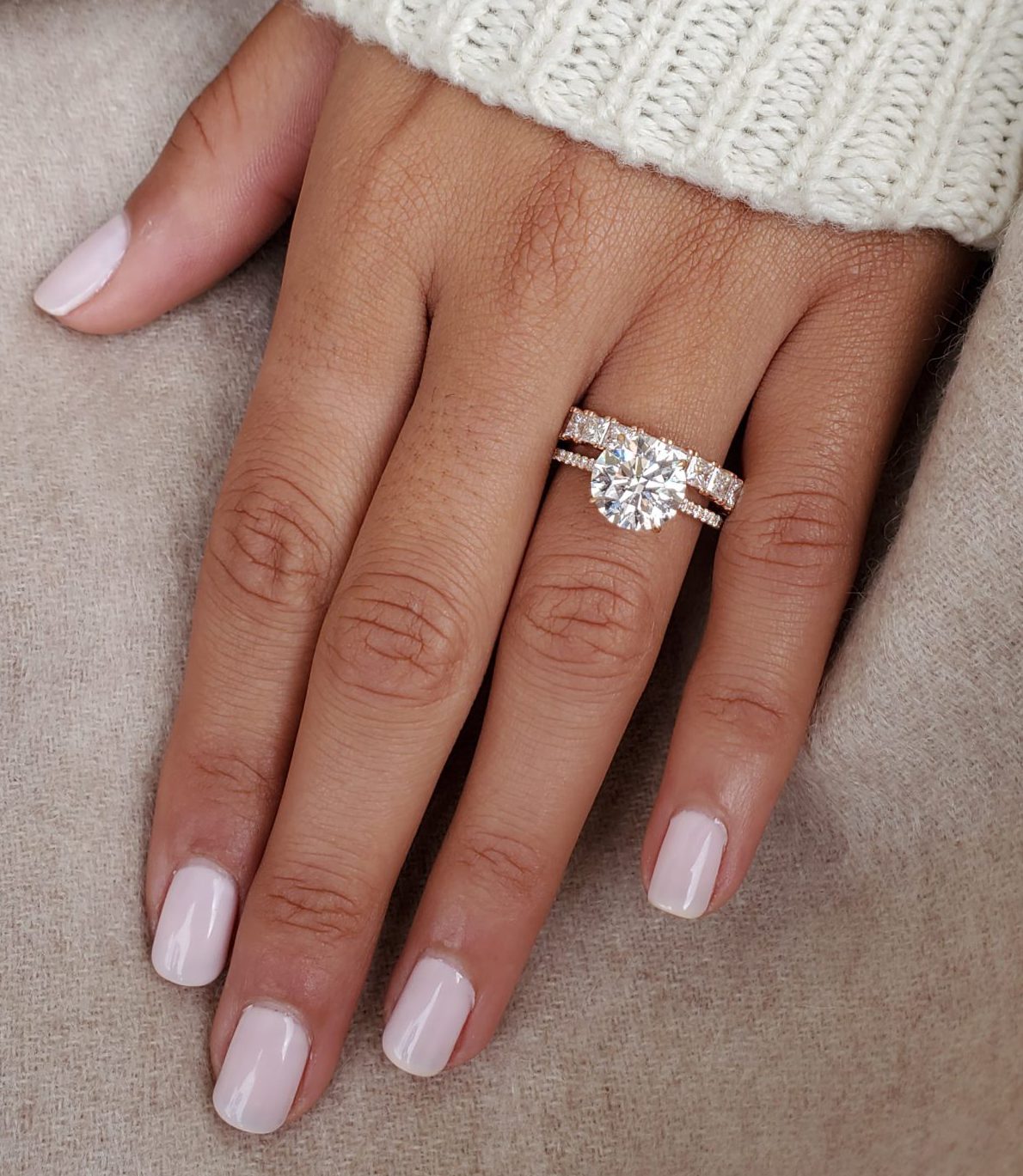 rose gold engagement rings for women