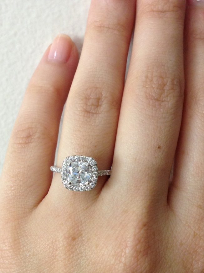 1.6 Ct. Round Cut Natural Diamond U-Pave Diamond Engagement Ring (GIA  Certified) | Diamond Mansion