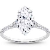 Marquise Diamond Engagement Ring Marquise Diamond Engagement Ring with white gold metal
