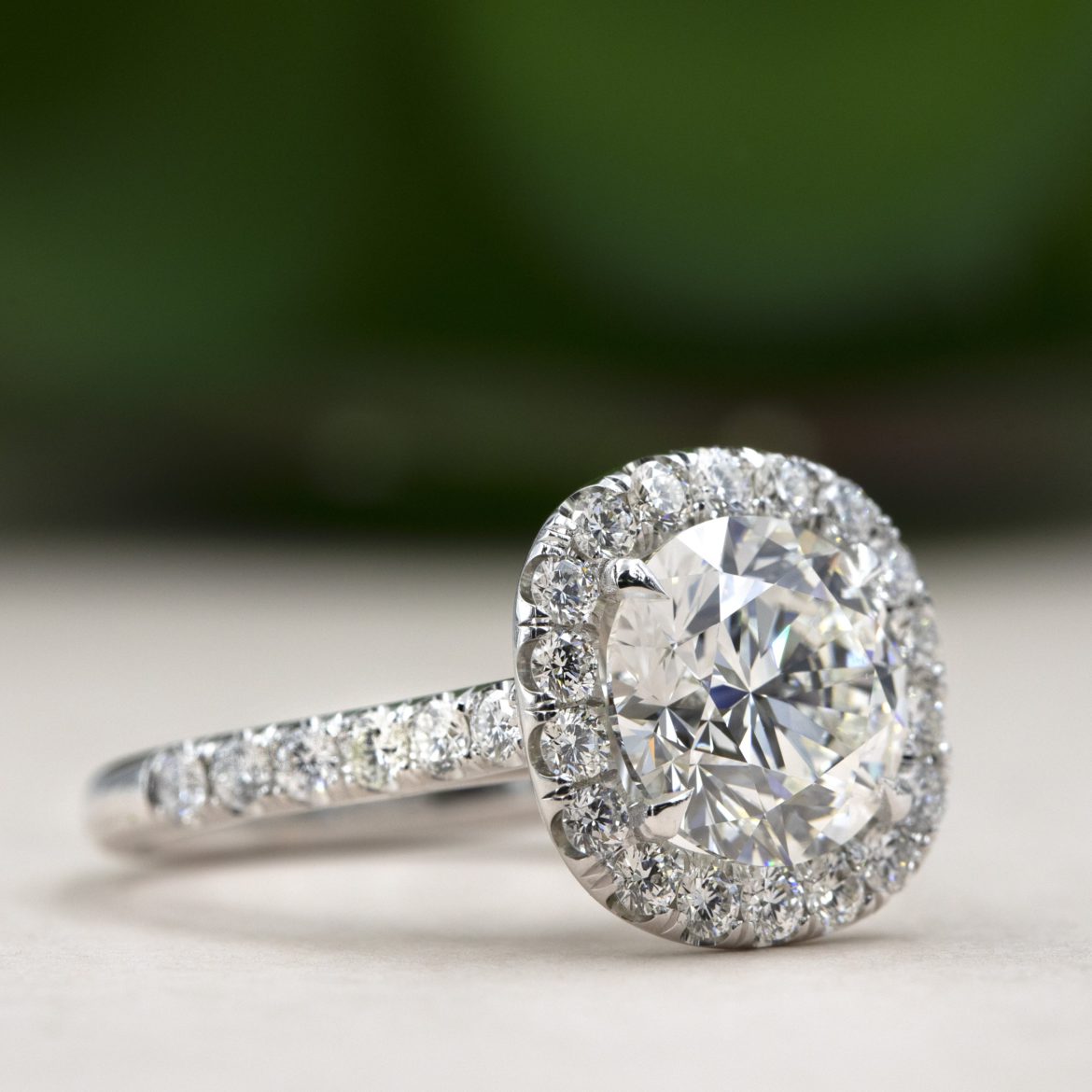 Engagement Ring Comparison: Pave vs. Micro Pave - Adiamor Blog