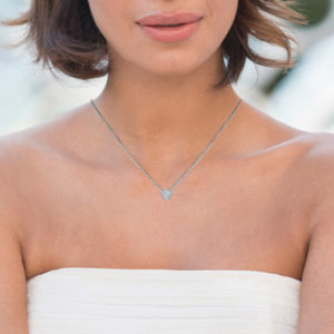 This dainty heart necklace is perfect for mom.